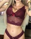 Conjunto Lingerie Croped Calcinha Tamanho P, G e GG