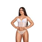 Conjunto Lingerie Cropped Rendado com Tule Yaffa Ref.Y7089