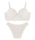 Conjunto Lingerie Feminina Em Renda Feminize Branco