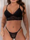 Conjunto Lingerie Feminina Paixão Sexy Sutiã Calcinha Rendada Fio Dental Conjunto Lingerie Feminina Paixão Sexy Sutiã Calcinha Rendada Fio Dental