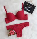 Conjunto lingerie Heisig/MB com base reforçada com reguladores folheados a ouro 24k