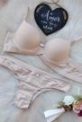 Conjunto lingerie Heisig/MB com base reforçada com reguladores folheados a ouro 24k