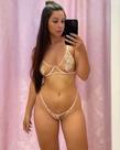 Conjunto Lingerie Illusion Rose Sem Bojo com Aro Tule Bordado Guipir com Transparência Fecho Triplo Calcinha Semi Fio Renda Regulagem Lateral