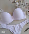 Conjunto Lingerie Microfibra -Branco G
