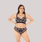 Conjunto lingerie plus size em renda calcinha fio super confortável .