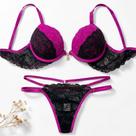 Conjunto Lingerie Renda com Tiras Tamanho:M