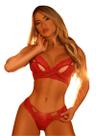 Conjunto Lingerie Rendada Sutiã com Aro Forro Algodão