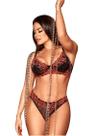 Conjunto Lingerie Sutiã Aro Sem Bojo Calcinha Larga Renda Floral Conjunto Lingerie Sutiã Aro Sem Bojo Calcinha Larga Renda Floral