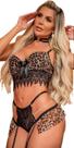 Conjunto Lingerie Sutiã Bojo Calcinha Fio Feminino
