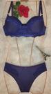 Conjunto lingerie Sutiã com bojo e e Calcinha Tamanho P Marinho EY 10291