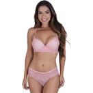 Conjunto Lingerie Sutiã Dupla Função Vellfer VF-112 Rosa