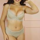 Conjunto Lingerie Sutiã e Calcinha Paris Cor Avelã Tamanho M