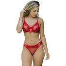 Conjunto Lingerie Tule Sutia Sem Bojo Langerie Sexy Sensual