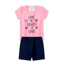 Conjunto Live Laugh com Shorts Ciclista Tam.6 Conjunto Live Laugh com Shorts Ciclista Tam.6