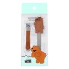 Conjunto lixa e cortador de unhas urso sem curso pardo