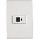 Conjunto Liz Branco 4x2 com 1 Tomada RJ45 CAT:6 - 57170022 - TRAMONTINA
