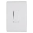 Conjunto Liz Placa 4x2 + 1 Interruptor Simples 10A 250V Branco Tramontina Conjunto Liz Placa 4x2 + 1 Interruptor Simples 10A 250V Branco Tramontina