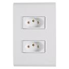 Conjunto Liz Placa 4x2 + 2 Tomadas 2P+T 10A 250V Branco Tramontina