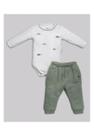Conjunto Longo Bebe Menino Verde Anjos Baby