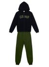 Conjunto Longo Brandili 55954 Infantil Com Capuz e Bolsos Moletom T. 04/10 Conjunto Longo Brandili 55954 Infantil Com Capuz e Bolsos Moletom T. 04/10