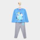 Conjunto Longo Infantil Disney Princesa Cinderela Menina
