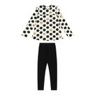 Conjunto Longo Infantil Menina Fashion Off White Alakazoo