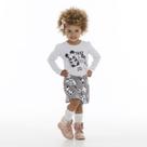Conjunto Longo Infantil Shorts Saia Panda Lover Pega Mania Conjunto Longo Infantil Shorts Saia Panda Lover Pega Mania