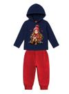 Conjunto Longo Kyly 1001531 Infantil Menina Estampado Com Capuz Moletom T. 02/08