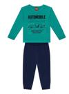 Conjunto Longo Kyly 1001594 Infantil Menino Automobile Meia Malha e Moletom T. 02/08