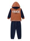 Conjunto Longo Kyly 1001603 Infantil Menino Estampado Com Capuz Moletom T. 04/08