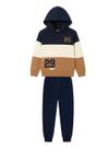 Conjunto Longo Kyly 1001623 Infantil/Juvenil Menino Skate Nova York Com Capuz Moletom T. 10/16