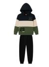 Conjunto Longo Kyly 1001623 Infantil/Juvenil Menino Skate Nova York Com Capuz Moletom T. 10/16