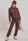 Conjunto Longo Moletom Canguru Marrom Vic Vicky