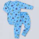 Conjunto Longo para Bebê Body e Calça Básico 100% Algodão Cor:DogTamanho:0-3M Conjunto Longo para Bebê Body e Calça Básico 100% Algodão Cor:DogTamanho:0-3M