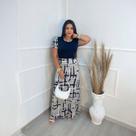 Conjunto Longo Plus Size Julia Moda Evangélica Feminina