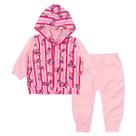 Conjunto longo rosa para bebê marshmallow