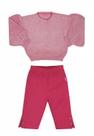 Conjunto Longo Tricô Rosa Infantil Sonho Mágico Conjunto Longo Tricô Rosa Infantil Sonho Mágico