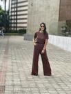 Conjunto Luana em Moletinho com Calça Pantalona