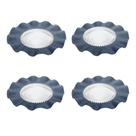 Conjunto Lugares Americano Azul Premium 38cm Pratos 20cm Vidro Transparente Conjunto Lugares Americano Azul Premium 38cm Pratos 20cm Vidro Transparente