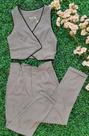 Conjunto Luis Twill Colete e Calça Barra Dobrada Lançamento 87400