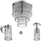Conjunto Lustre Manucrilic + Clearcrilic + Arandela