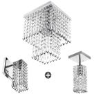 Conjunto Lustre Marrycrilic + Clearcrilic + Arandela