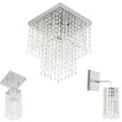 Conjunto Lustre Marrycrilic + Clearcrilic + Arandela