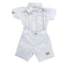 Conjunto Luxo Bebê Menino Batizado Suspensório Paraiso 15439 Conjunto Luxo Bebê Menino Batizado Suspensório Paraiso 15439
