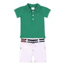 Conjunto Luxo Bebê Menino Body + Bermuda Sarja Paraiso 15445