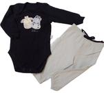 Conjunto Luxo Bebê Menino Body Bordado + Calça Enxoval 13697