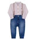 Conjunto Luxo Bebê Menino Social Body + Calça Paraiso 14664