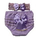 Conjunto Luxo Calcinha Bunda Rica Com Faixa de Cabelo RN a 12 meses