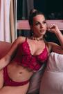 Conjunto Luxo Cropped Rendado Sem Bojo Desejo - Sutiã e Calcinha