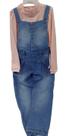 Conjunto Luxo Menina Blusa + Jardineira Jeans Paraiso 13182